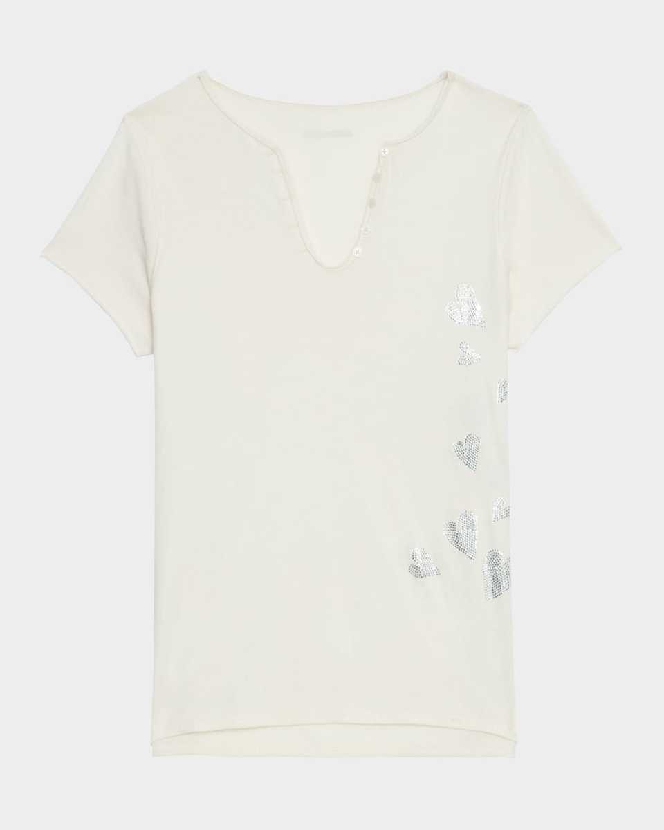 Tunisien Heart Embellished T-Shirt